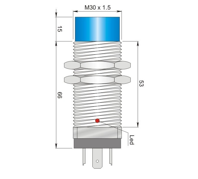 AECO İndüktif Sensör - SI30-AE15 NO K | İLX