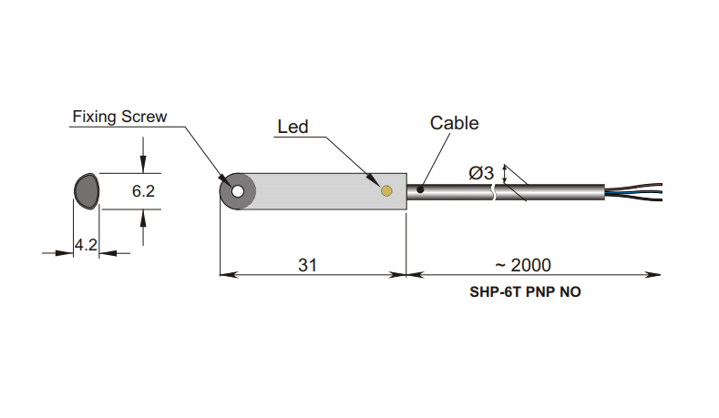 AECO Piston Sensör - SHP 6T PNP NO | İLX