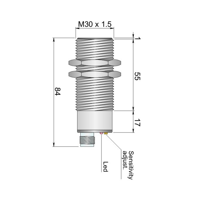 AECO Kapasitif Sensör - SC30SM-C20 PNP NO+NC H | İLX