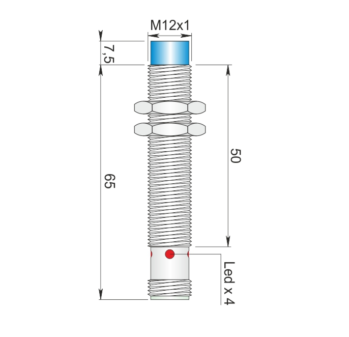 AECO İndüktif Sensör - SI12-AE4 NC H | İLX