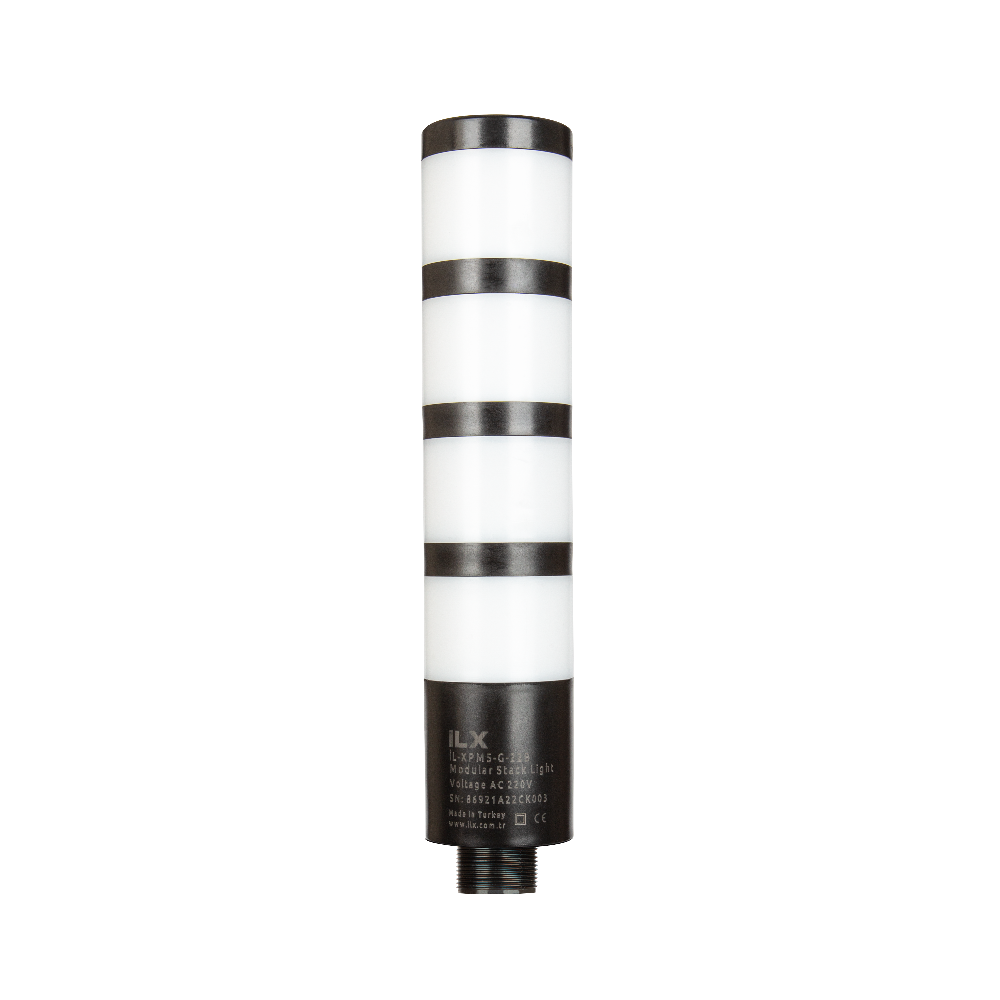 4 Katlı Somunlu Montaj PM5 Ø50 Modüler Işıklı Kolon | İLX