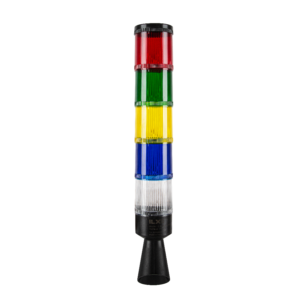 5 Renk Multi Buzzer Borulu Korna -  Ø70 B Serisi Tepe Lambası | İLX