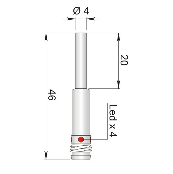 AECO İndüktif Sensör - SI4-CO.8 NPN NO H1 | İLX