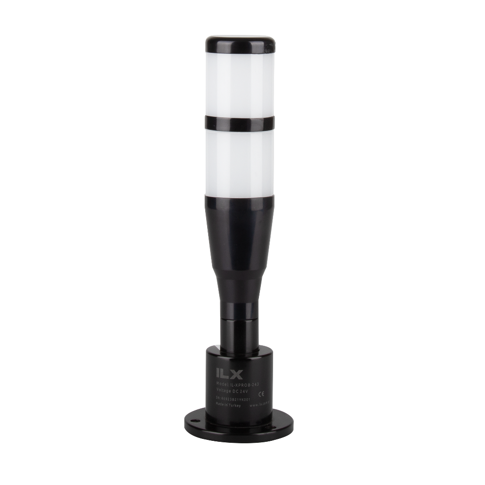 2 Katlı Işıklı Kolon - Ø50 T5 PRO Black Serisi İkaz Lambası | İLX