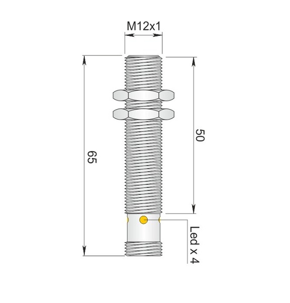 AECO İndüktif Sensör - SI12-DC4 PNP NC H | İLX