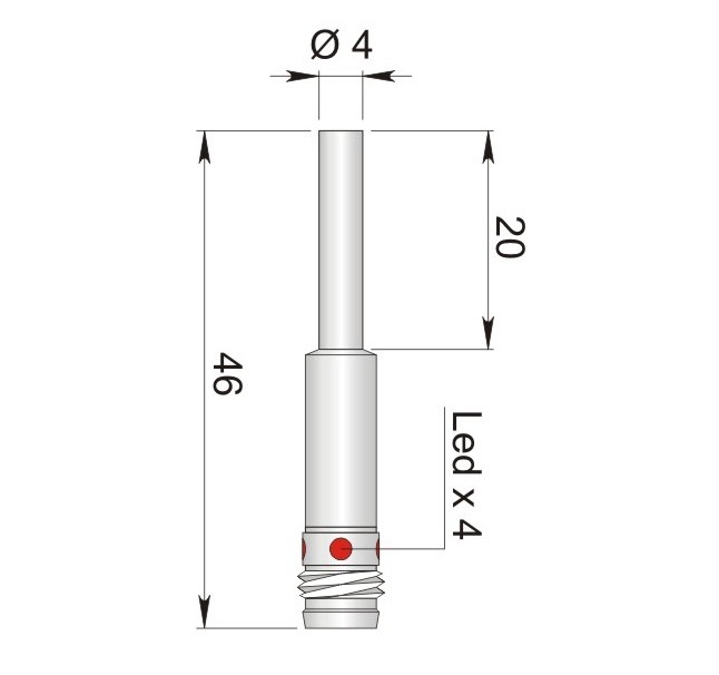 AECO İndüktif Sensör - SI4-CO.8 PNP NO H1 | İLX